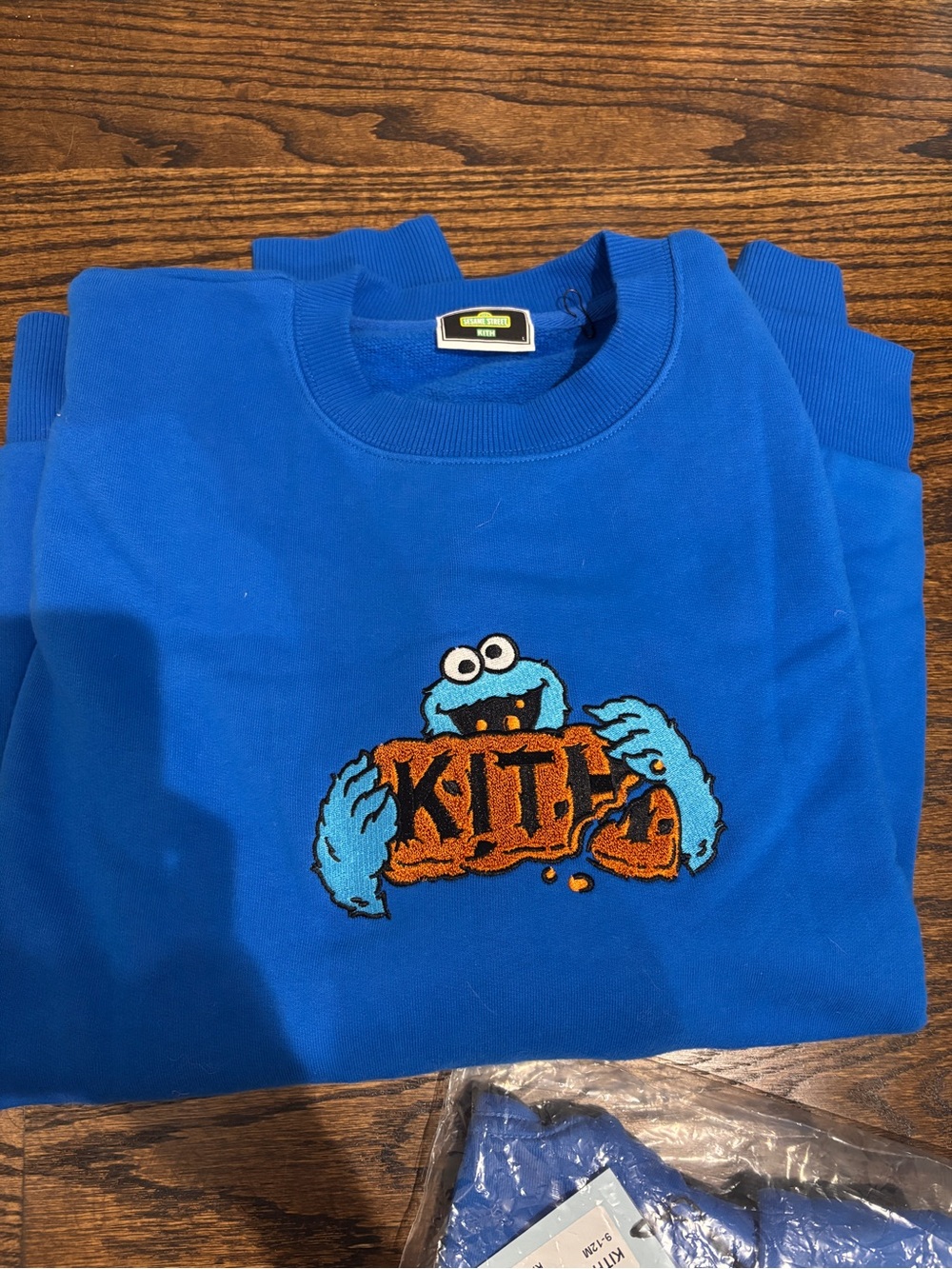Kith x Sesame Street Cookie Monster Adult Size Large Crewneck